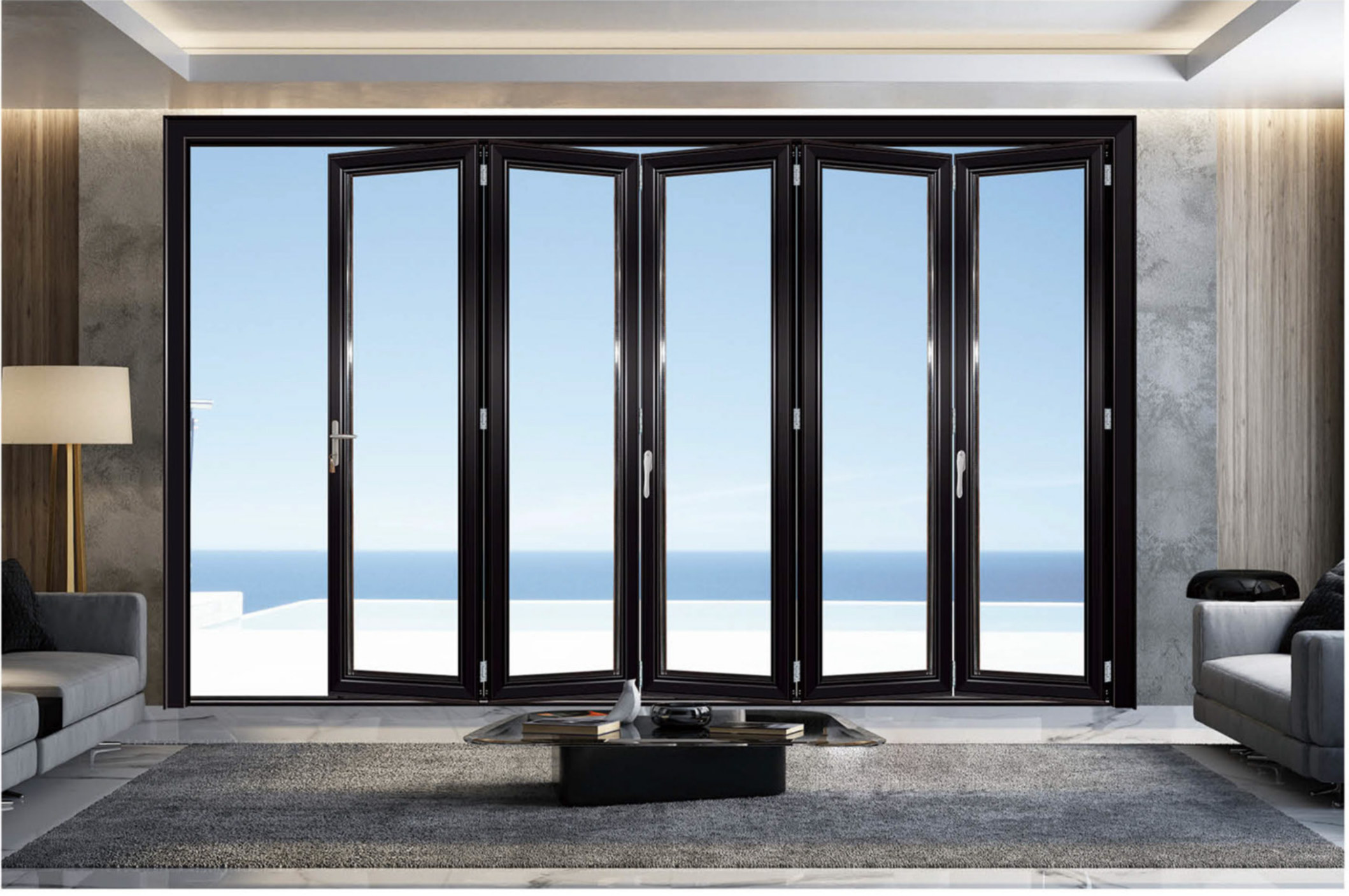 Porte pliante aluminium