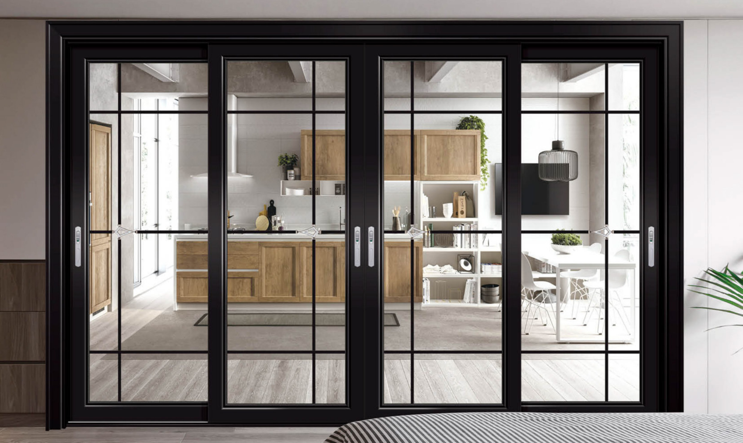 Porte coulissante aluminium