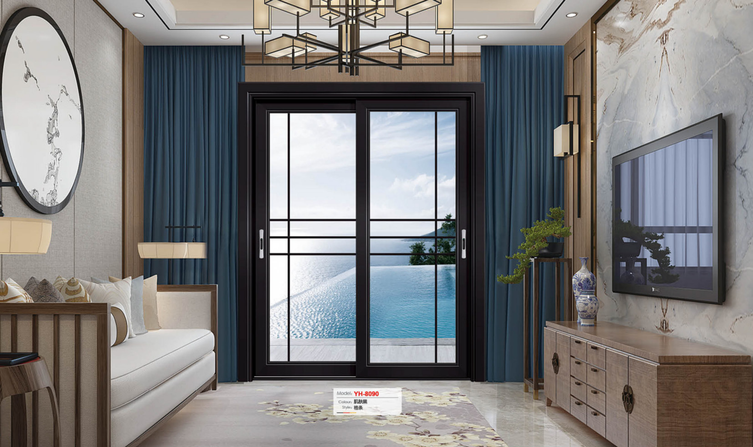 Porte coulissante aluminium